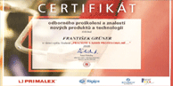 Certifik�t